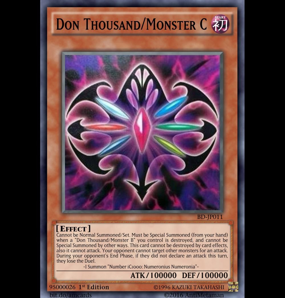 Don thousand  monster c